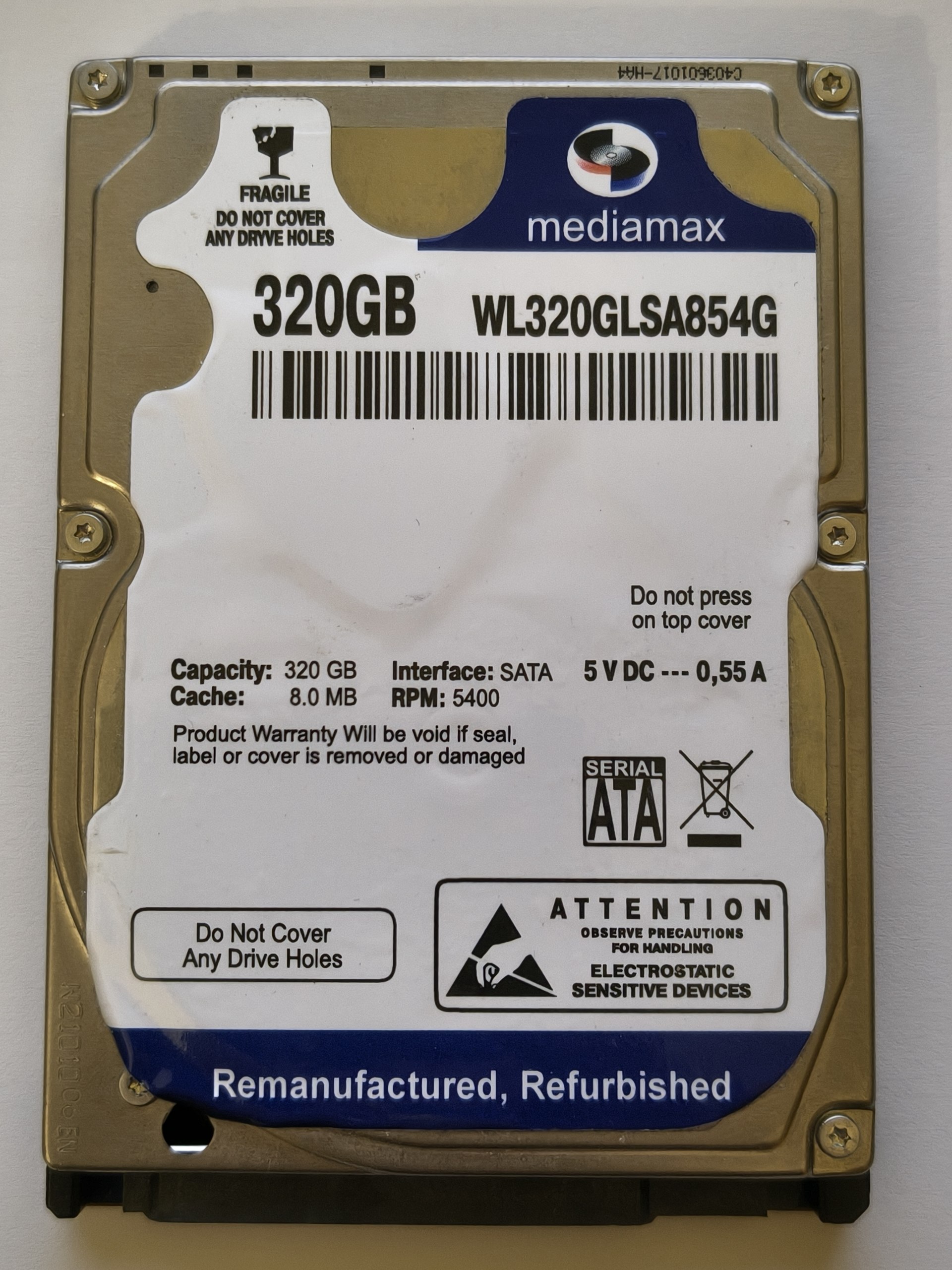 MEDIAMAX WL320GLSA854G 320GB