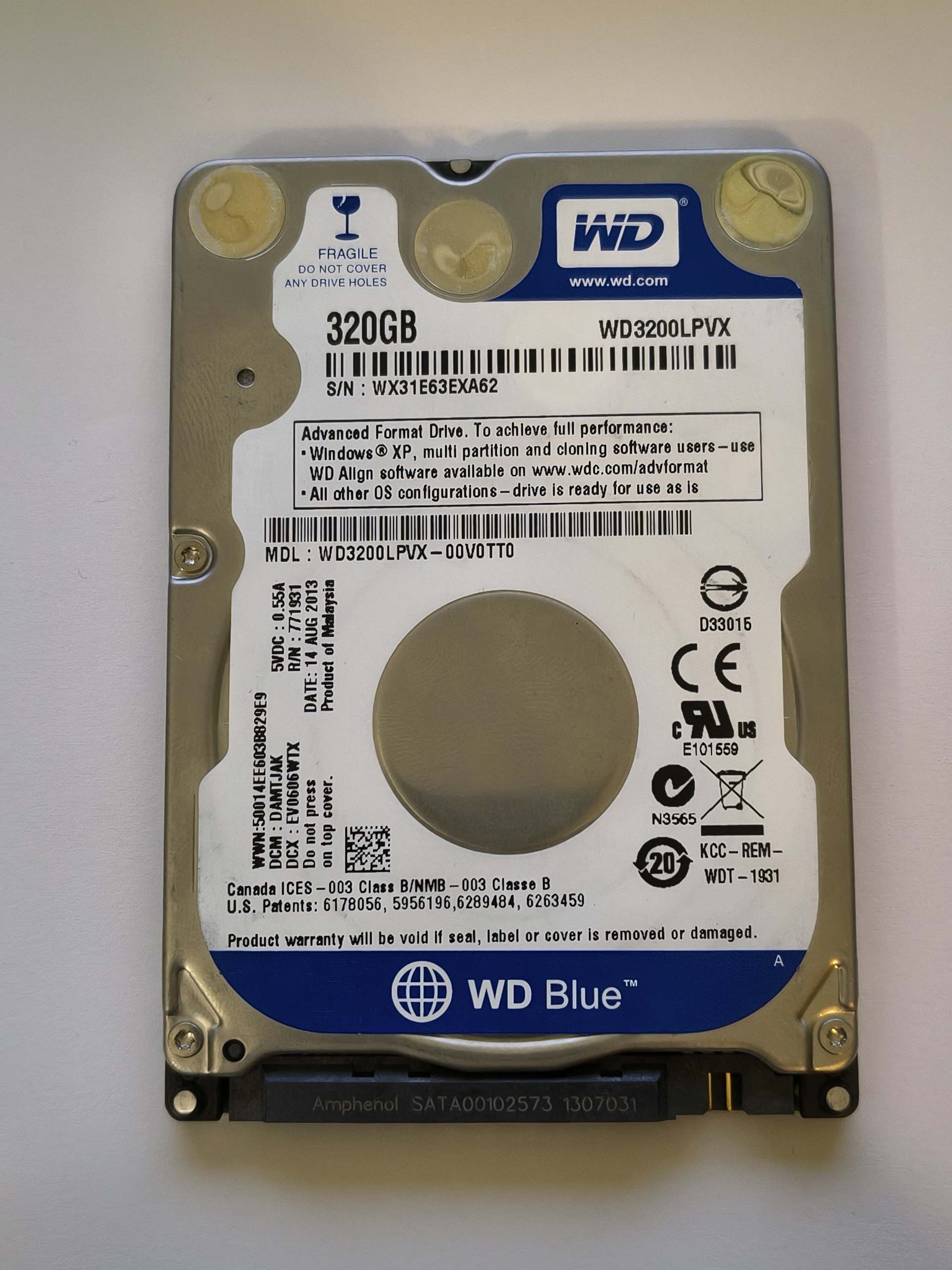 WD BLUE WD3200LPVX 320GB